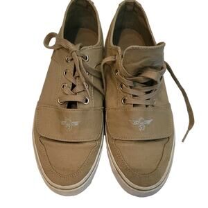 Creative Recreation Cesario Lo Woven Shoes Khaki Skater Deck Boat Men's size 9